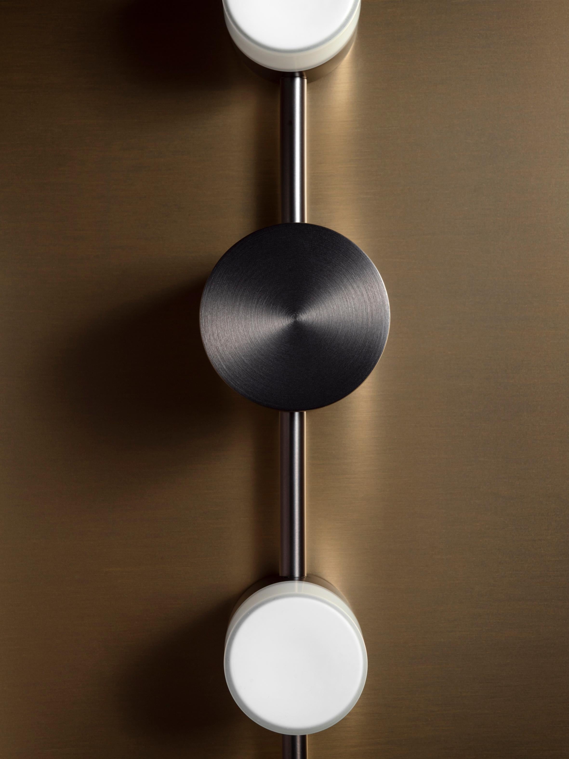 Post-Modern Ip Backstage C8 Satin Graphite Wall Light by Emilie Cathelineau For Sale