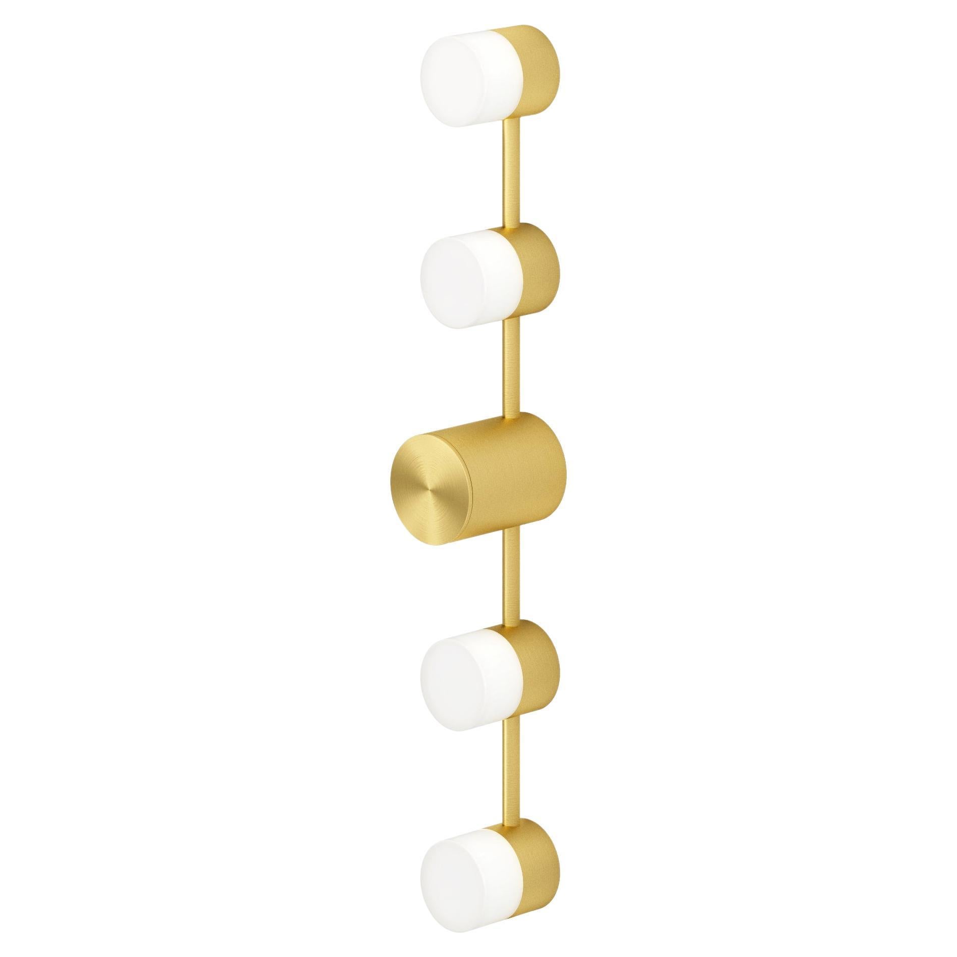 Ip Backstage L4 Satin Brass Wall Light by Emilie Cathelineau For Sale