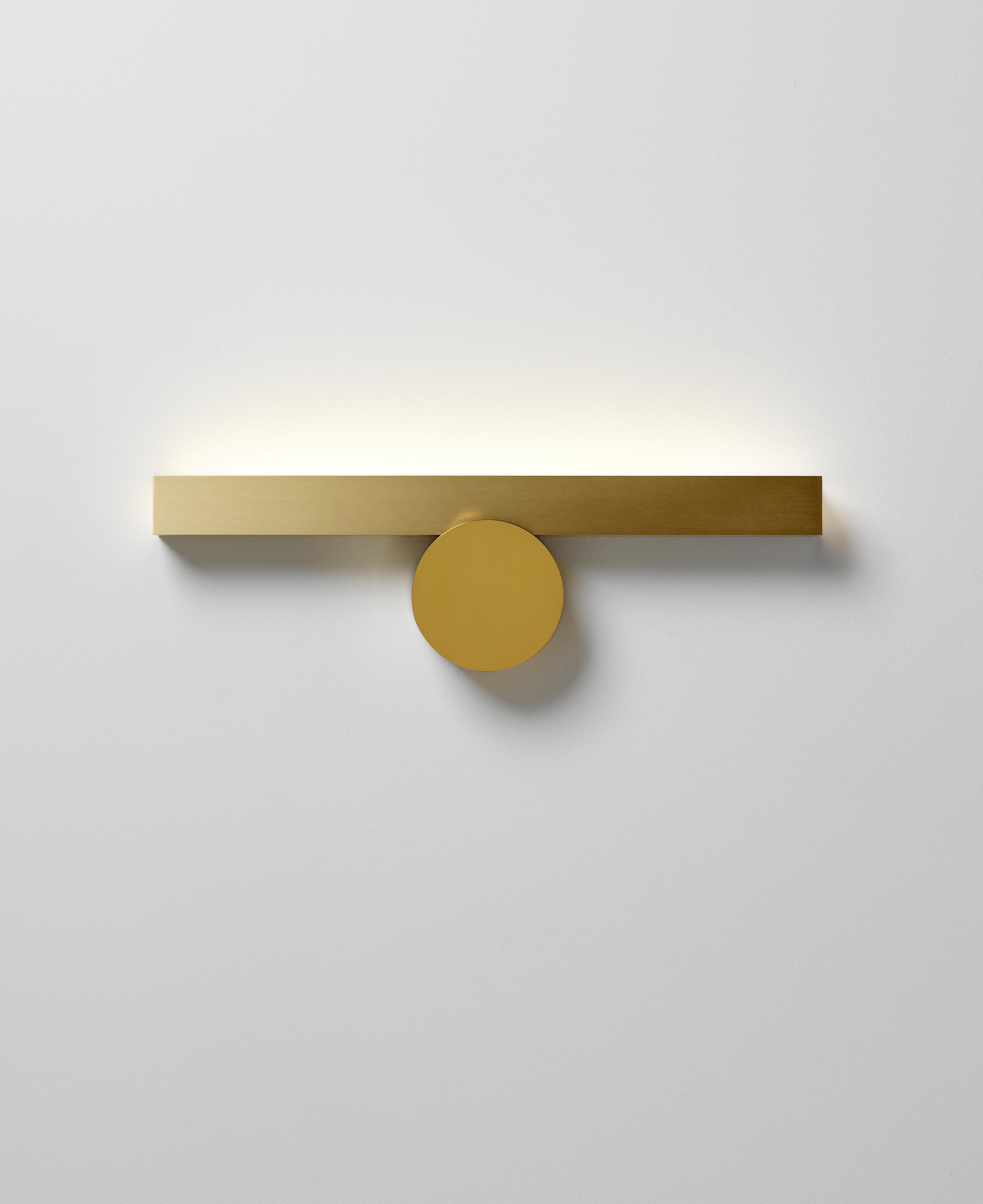 Ip Calee V1 Satin Polished Brass Wall Light by POOL In New Condition For Sale In Geneve, CH