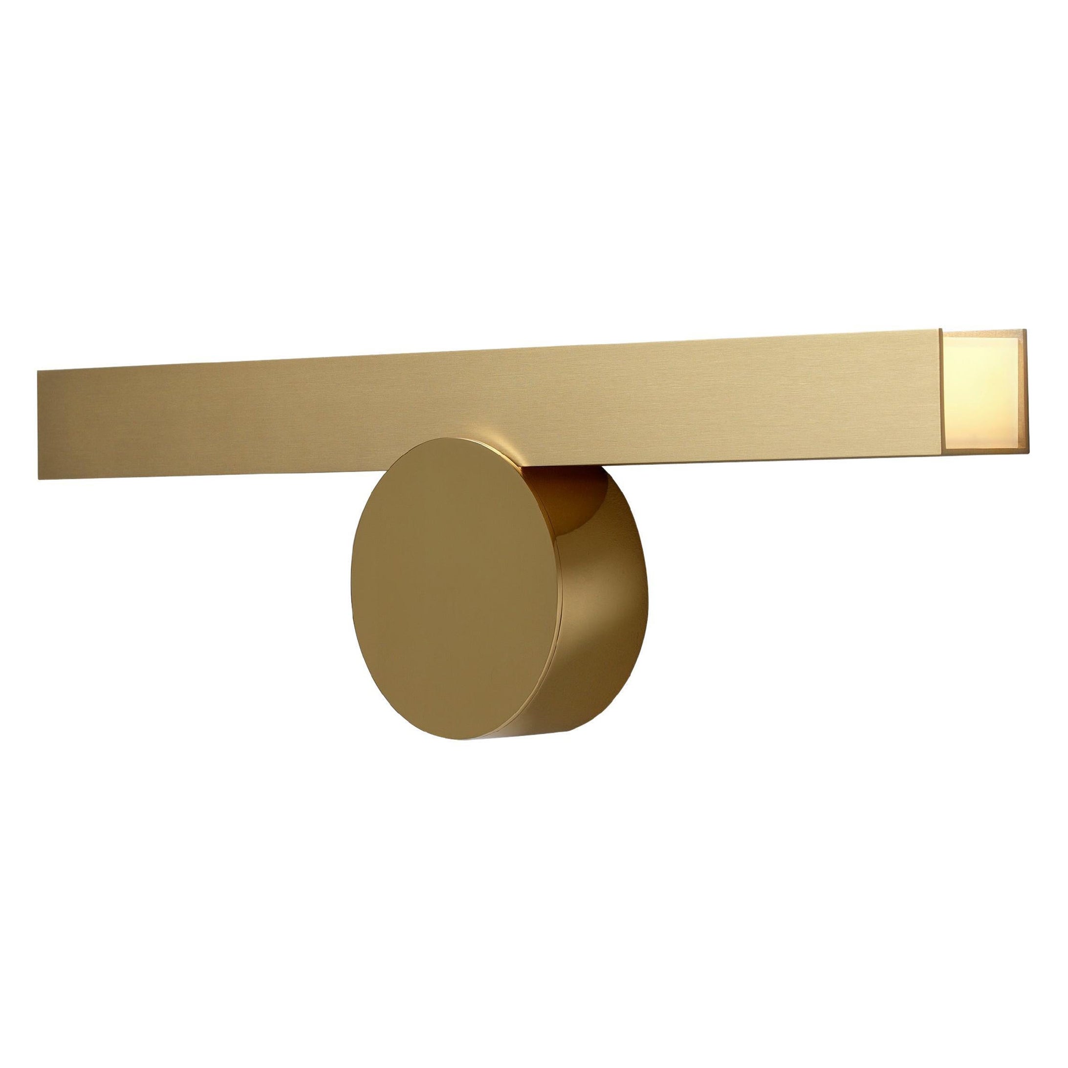 Ip Calee V1 Satin Polished Brass Wall Light by POOL For Sale