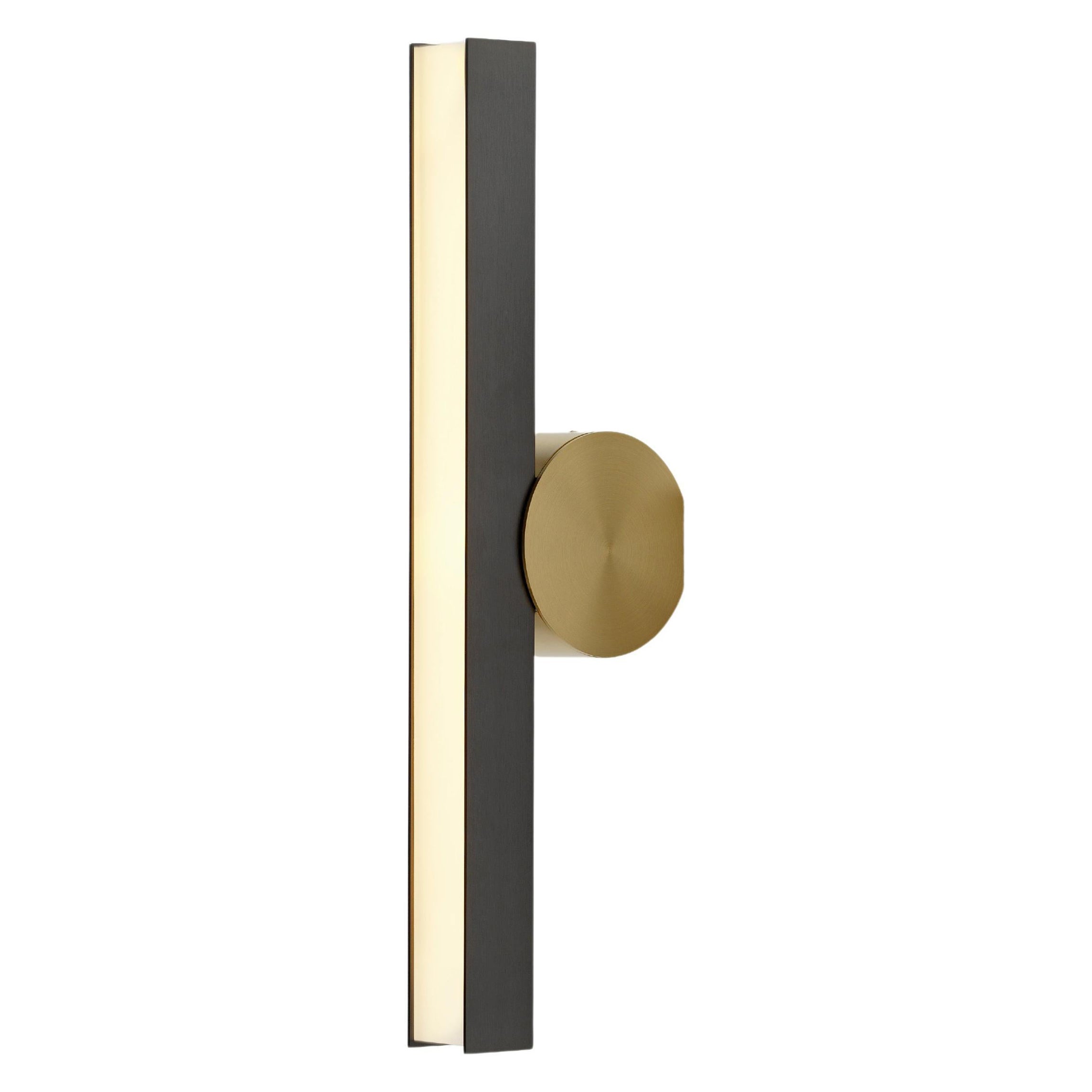 Ip Calee V2 Satin Graphite and Brass Wall Light by POOL For Sale
