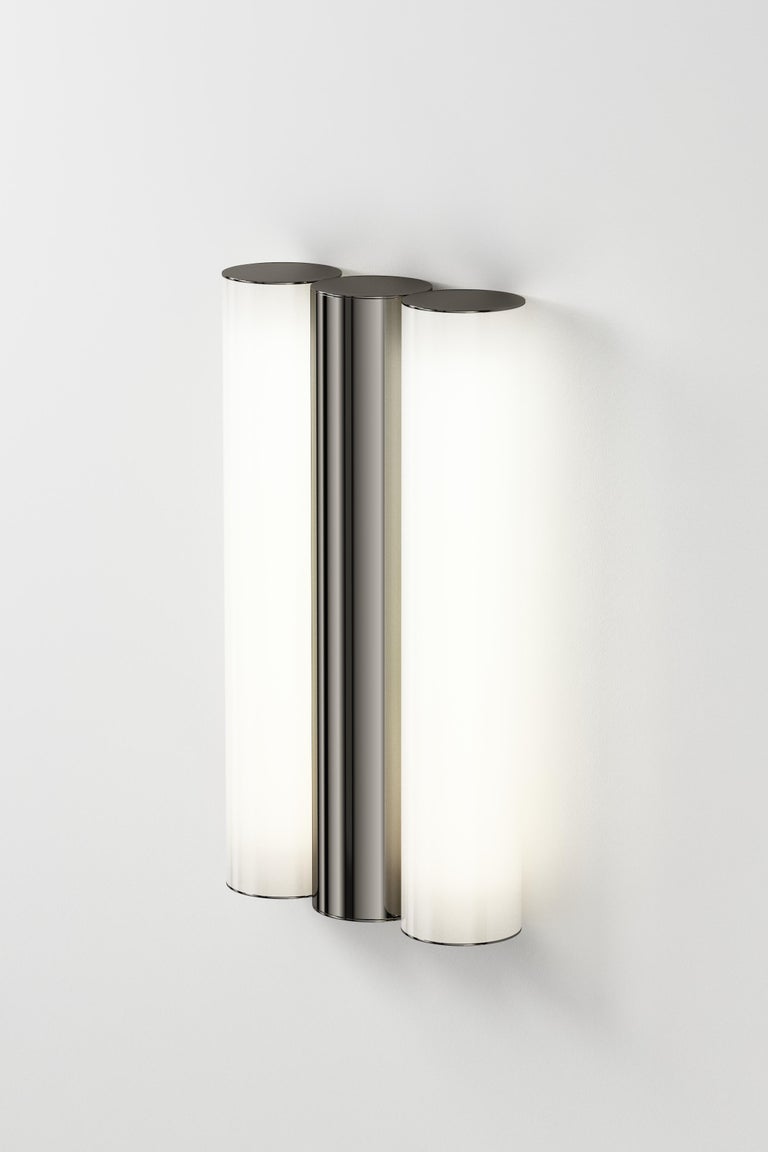 IP Gamma Polished Graphite Wall Light by Sylvain Willenz For Sale at 1stDibs