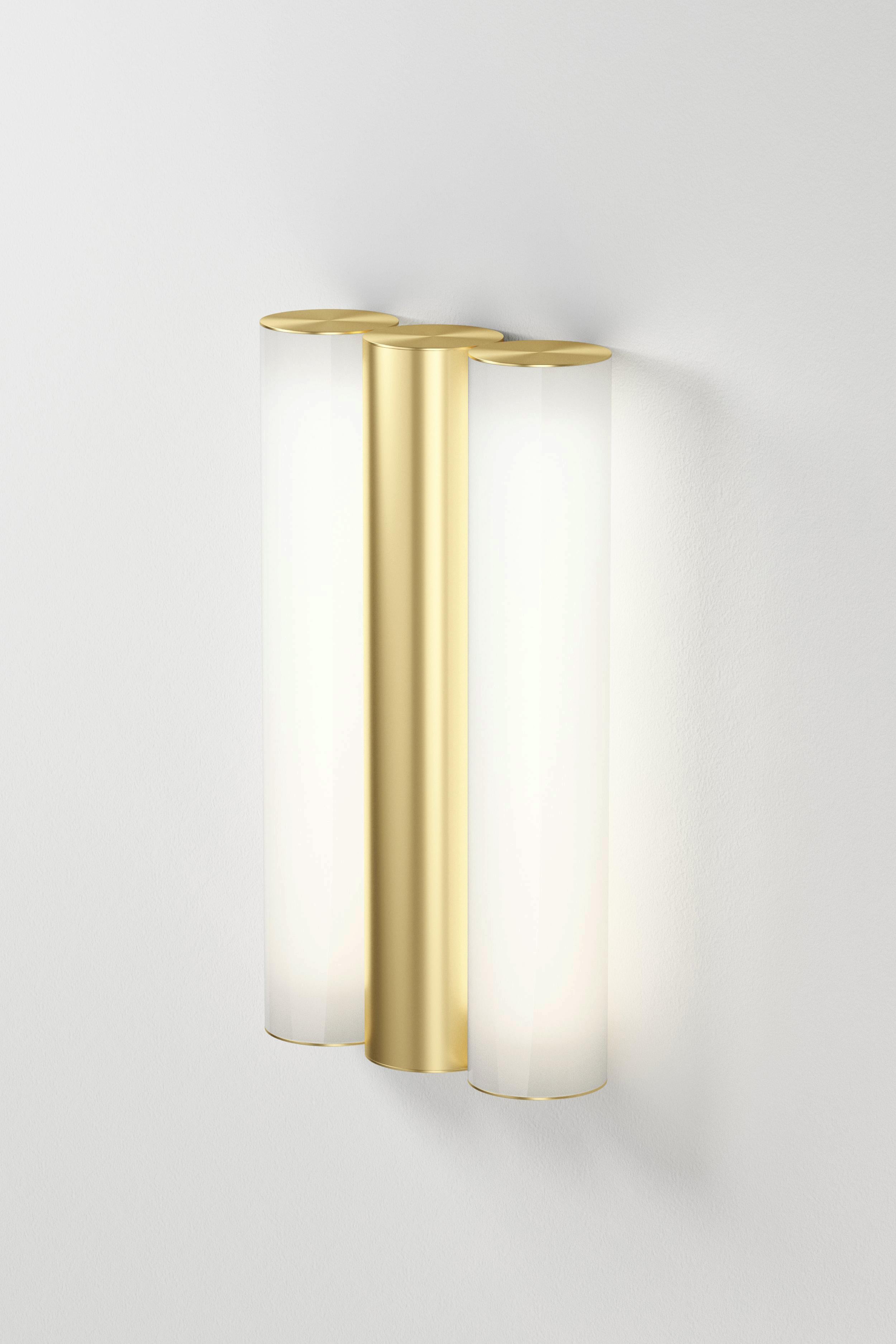 French Ip Gamma Satin Nickel Wall Light by Sylvain Willenz For Sale