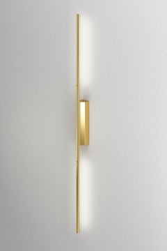 IP Link Double 1300 Polished Brass Wall Light by Emilie Cathelineau