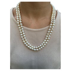 Used IRIS PARURE, Akoya Pearl 9.00mm×134 Necklace, Non Colored & Non Bleached Pearl