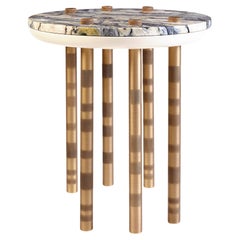 Ipanema Brass Marble Side Table by DUISTT