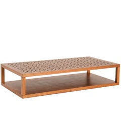 Ipanema Brazilian Contemporary Rectangular Wood Center Table by Lattoog