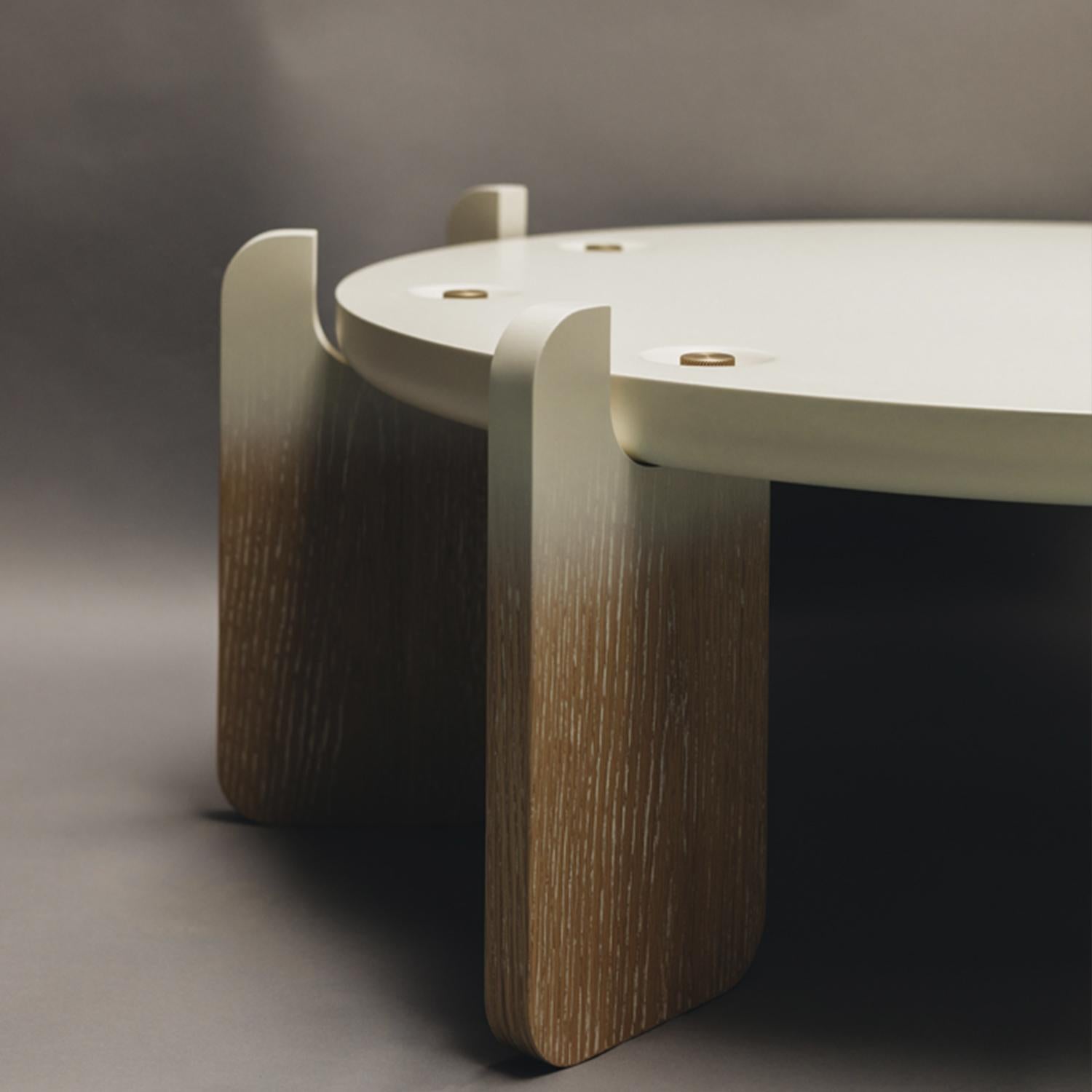 Ensemble table basse et table d'appoint Ipanema, chêne chaulé avec effet Ombre, par Duistt Neuf - En vente à Leça da Palmeira, PT
