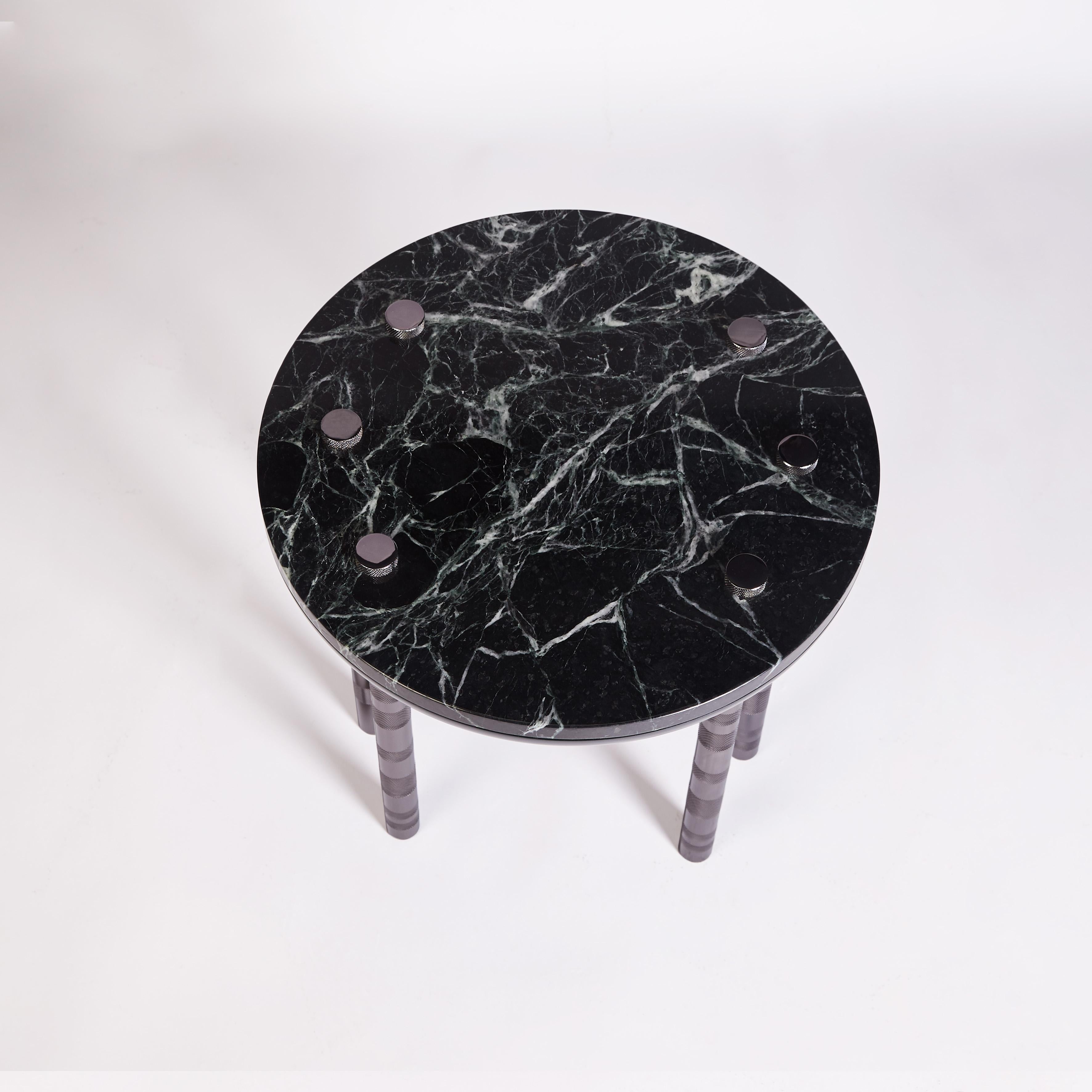 Mid-Century Modern Table d'appoint Ipanema en nickel, fabriquée à la main au Portugal par Duistt en vente