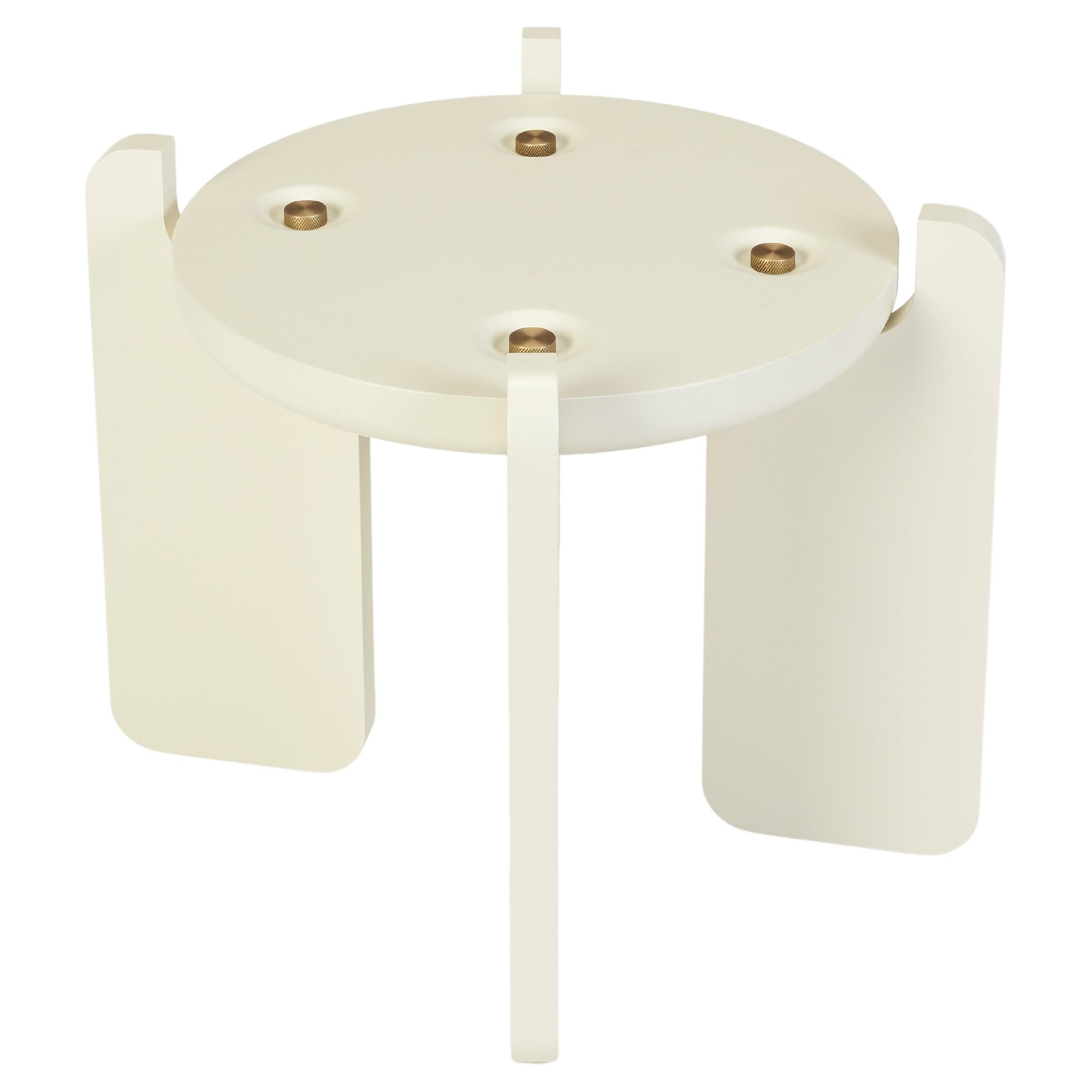Ipanema Side Table, in Lacquered Wood, Handcrafted in Portugal by Duistt For Sale