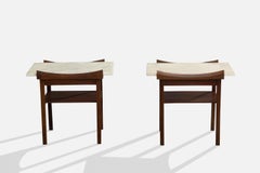 Ipiranga Móveis, Beistelltische, Holz, Marmor, Brasilien, 1960er