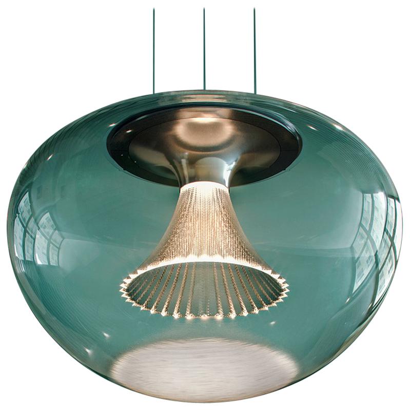 Ipno Dimmable Glass Pendant in Clear by Michele De Lucchi