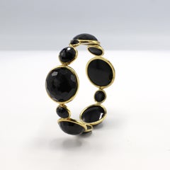 Ippolita Oro giallo 18 carati Onice nera  Bracciale Bangle Grande