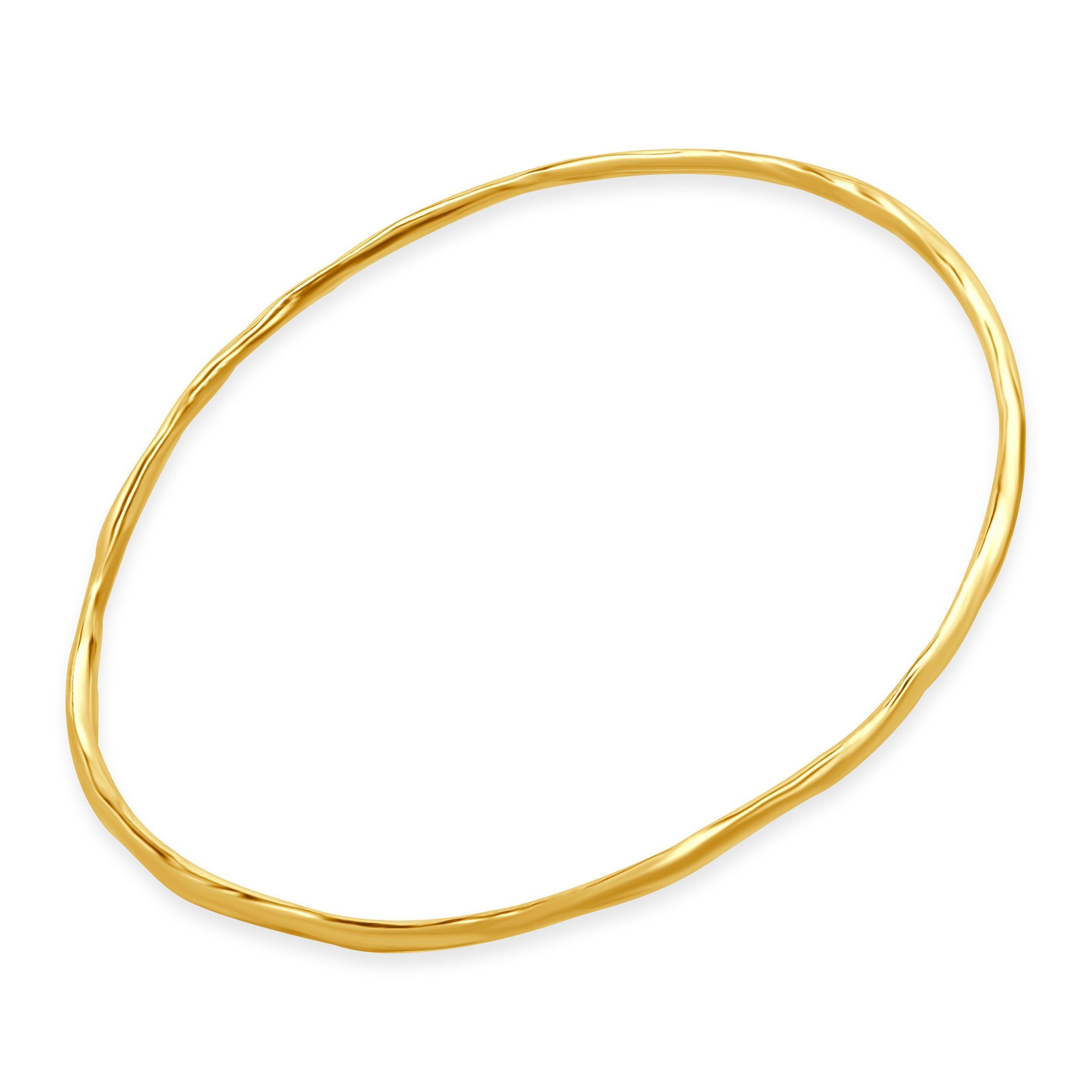Women's Ippolita 18 Karat Yellow Gold Classico Squiggle Bangle Bracelet