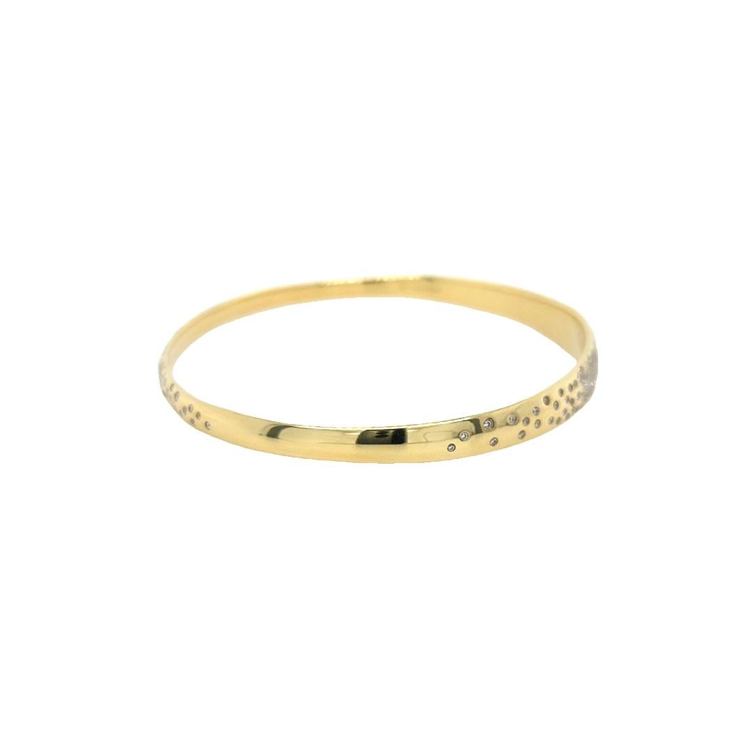 Ippolita 18 Karat Yellow Gold Diamond Bracelet In Good Condition For Sale In Coral Gables, FL