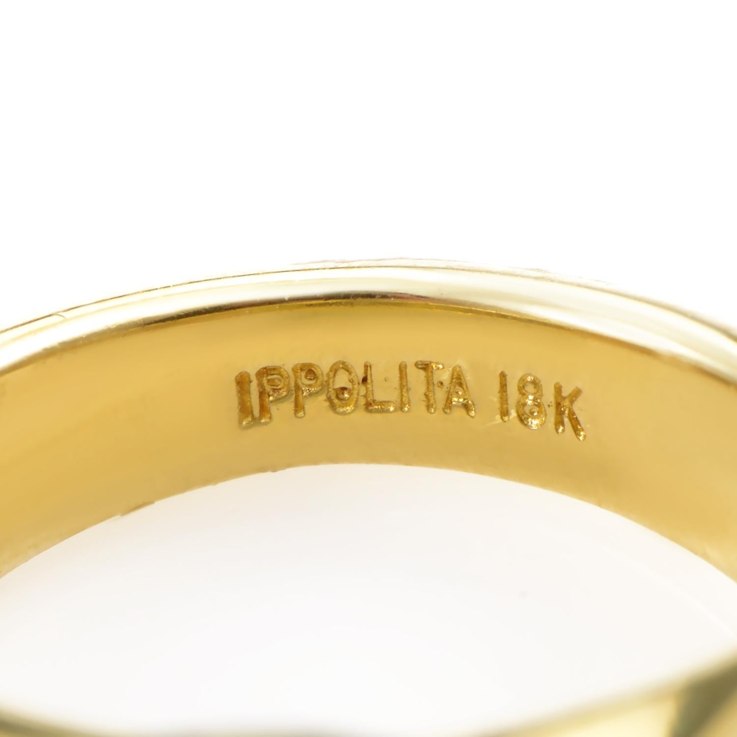 Women's Ippolita 18 Karat Yellow Gold Lemon Quartz Ring