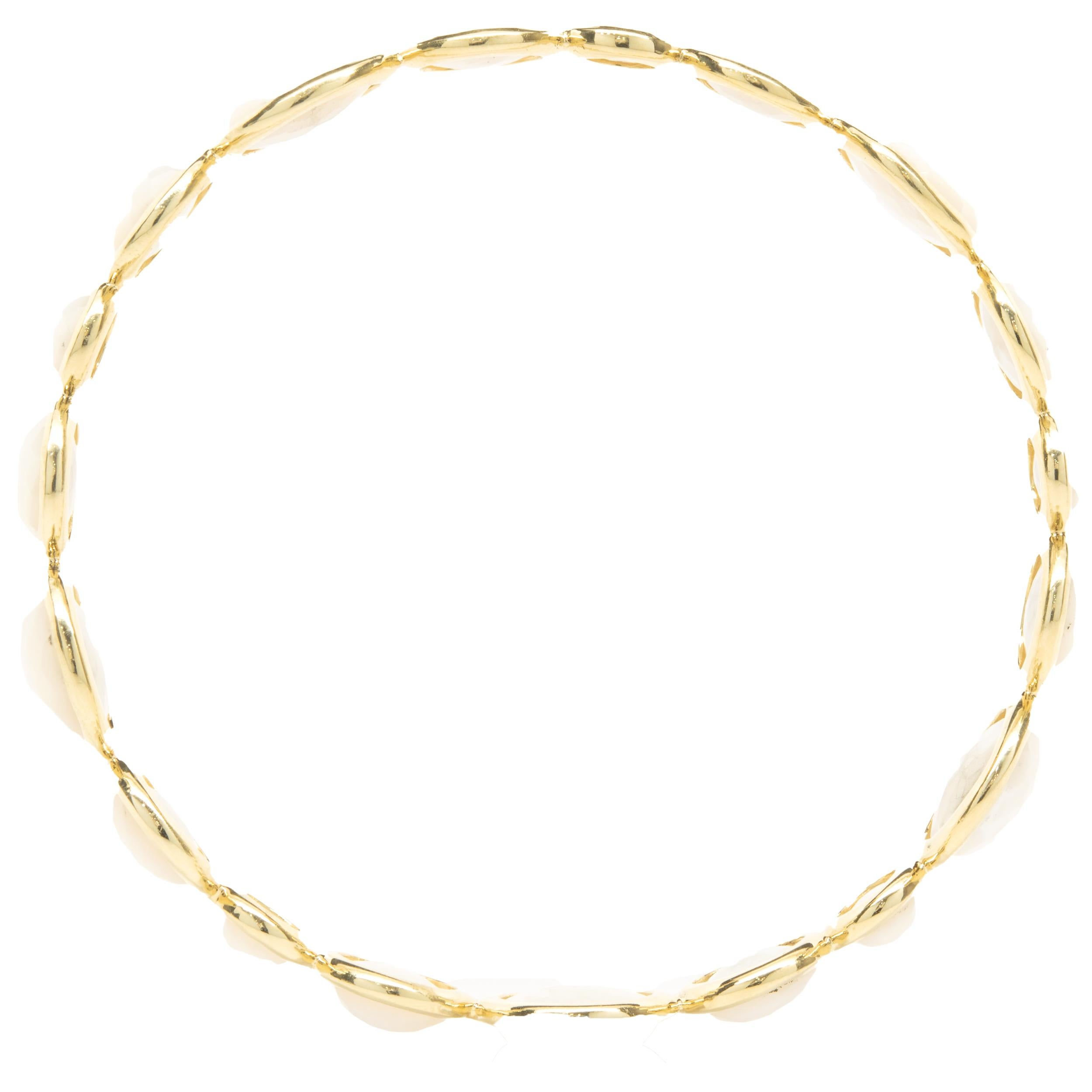Designer: Ippolita
Material: 18K yellow gold
Weight:  32.02 grams
Dimensions: Bracelet will fit up to a 9-inch wrist
