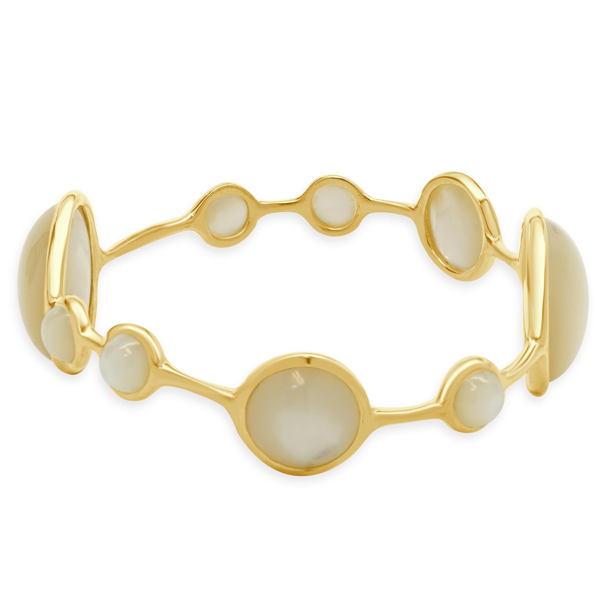 Designer: Ippolita
Material: 18K yellow gold
Dimensions: bracelet will fit up to a 7.5-inch wrist
Weight: 29.32 grams