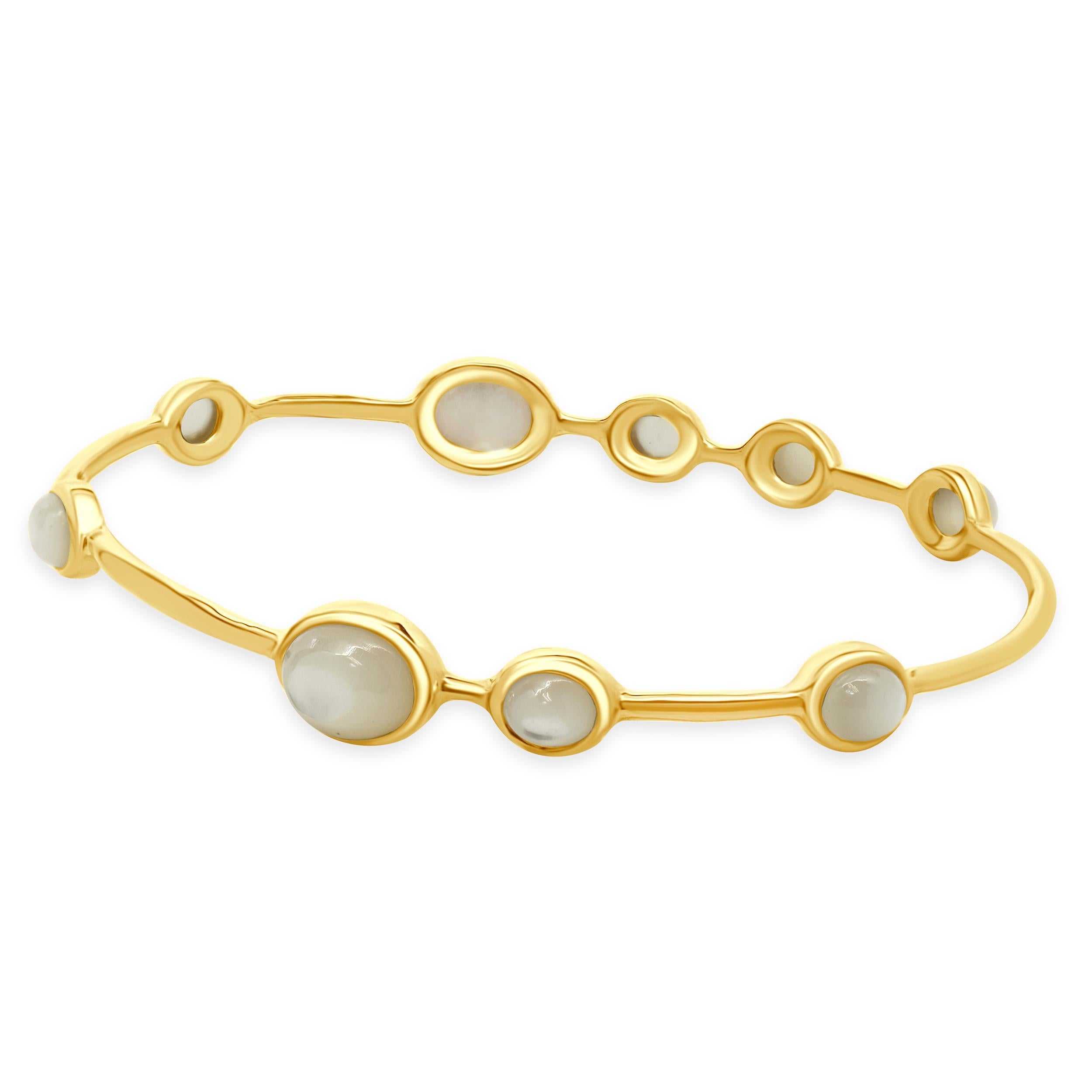 Designer: Ippolita
Material: 18K yellow gold
Dimensions: bracelet will fit up to a 7.5-inch wrist
Weight: 14.77 grams
