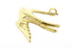 Ippolita 1.82ct Diamond Dove Charm Pendant 18k Yellow Gold 11000 Exclusive