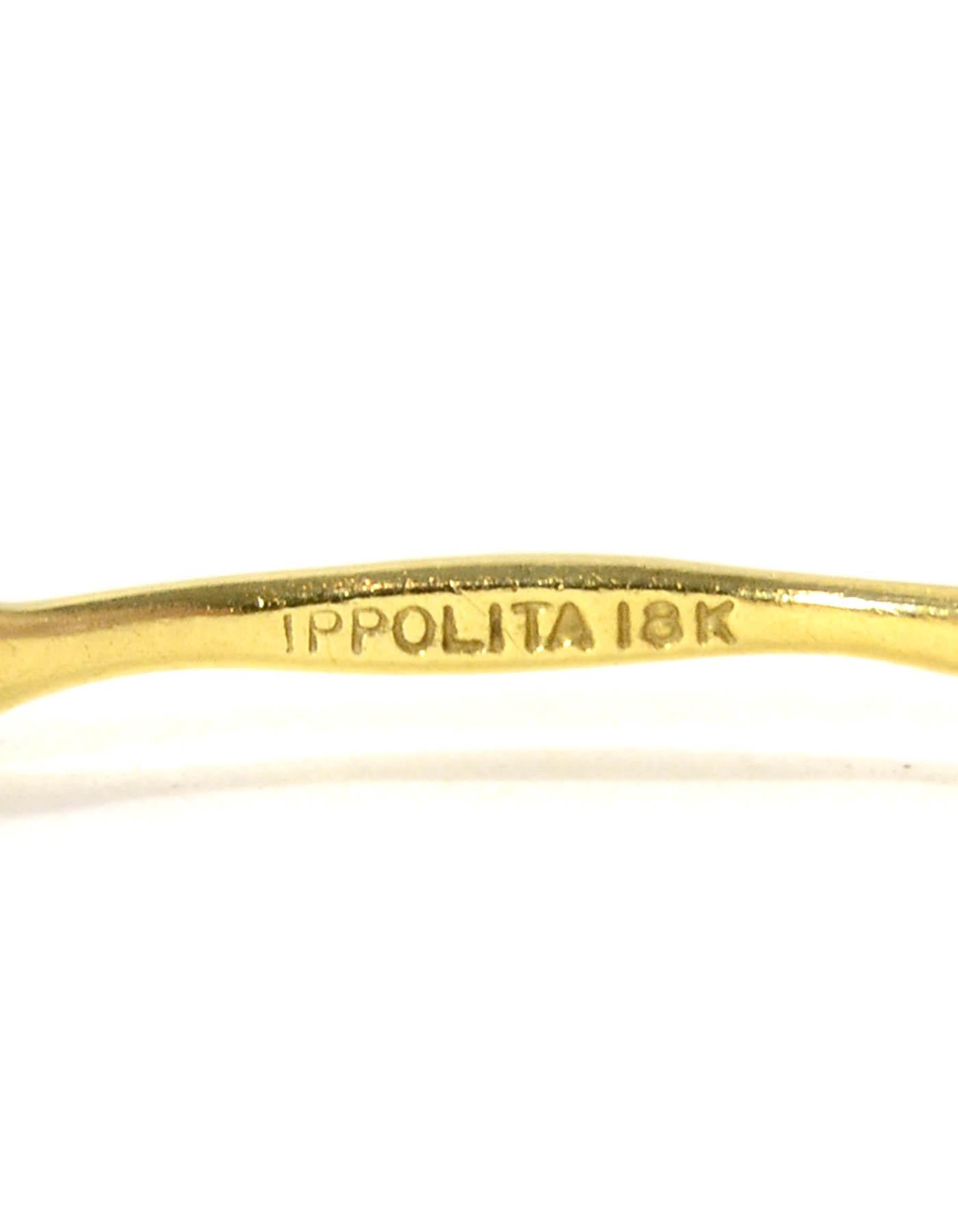 Ippolita 18K & Diamond 9-Stone Bangle Bracelet rt. $3, 495 sz 1 In Excellent Condition In New York, NY