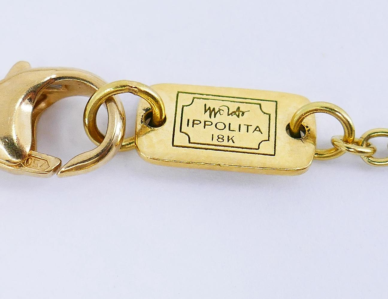 Ippolita Collier pendentif en or 18 carats avec incrustation de pierres précieuses, bijou de succession Pour hommes en vente