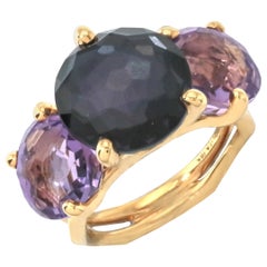 IPPOLITA 18K Gold Rock Candy Gelato 3-Stone Ring in Lace Frill GR370LACEFRILL