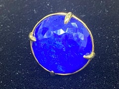 Ippolita 18k Gold Rock Candy Prince Ring wth Crystal and Lapis, Size 6.75