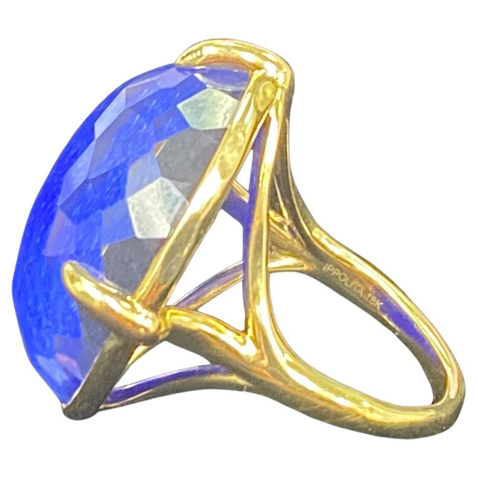 Ippolita Anillo Príncipe Rock Candy de Oro de 18k con Cristal y Lapislázuli, Talla 6.75