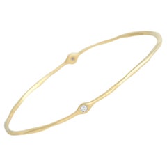 Ippolita 18k Yellow Gold 0.13 Carat Diamond Bangle Bracelet