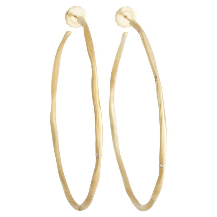 Ippolita 18k Yellow Gold 0.15 Carat Diamond Hoop Earrings