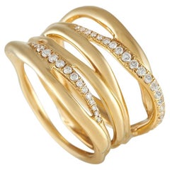 Ippolita 18k Yellow Gold 0.35 Carat Diamond Ring