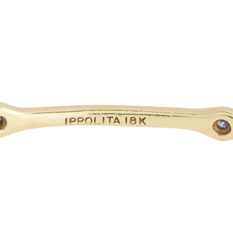 Ippolita 18Karat Yellow Gold 0.46 Carat Diamond Bangle Bracelet In Excellent Condition In Southampton, PA