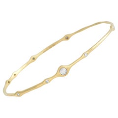 Ippolita 18k Yellow Gold 0.46 Carat Diamond Bangle Bracelet
