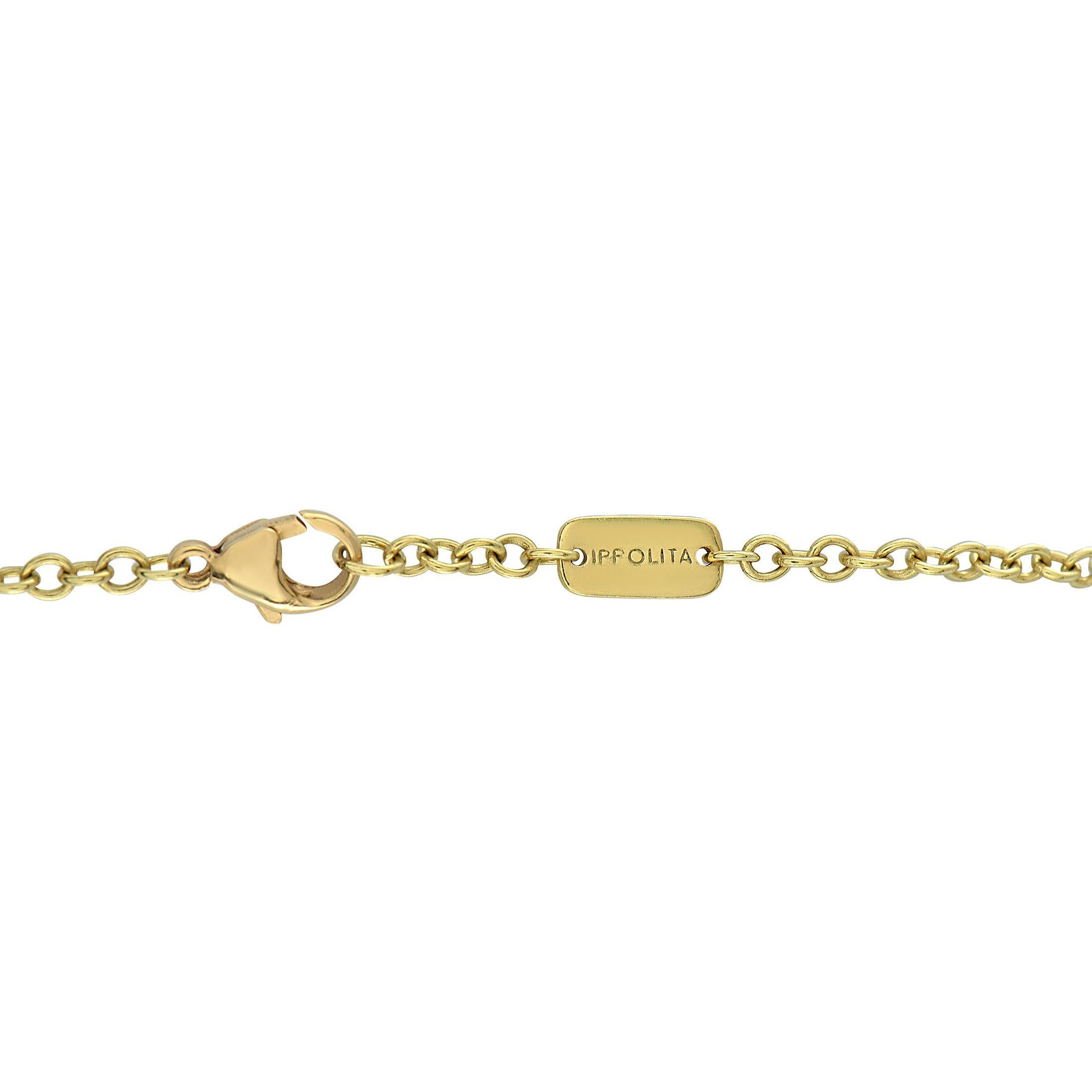 Ippolita 18K Gelbgold 1,05ct Diamant lange Halskette (Rundschliff) im Angebot