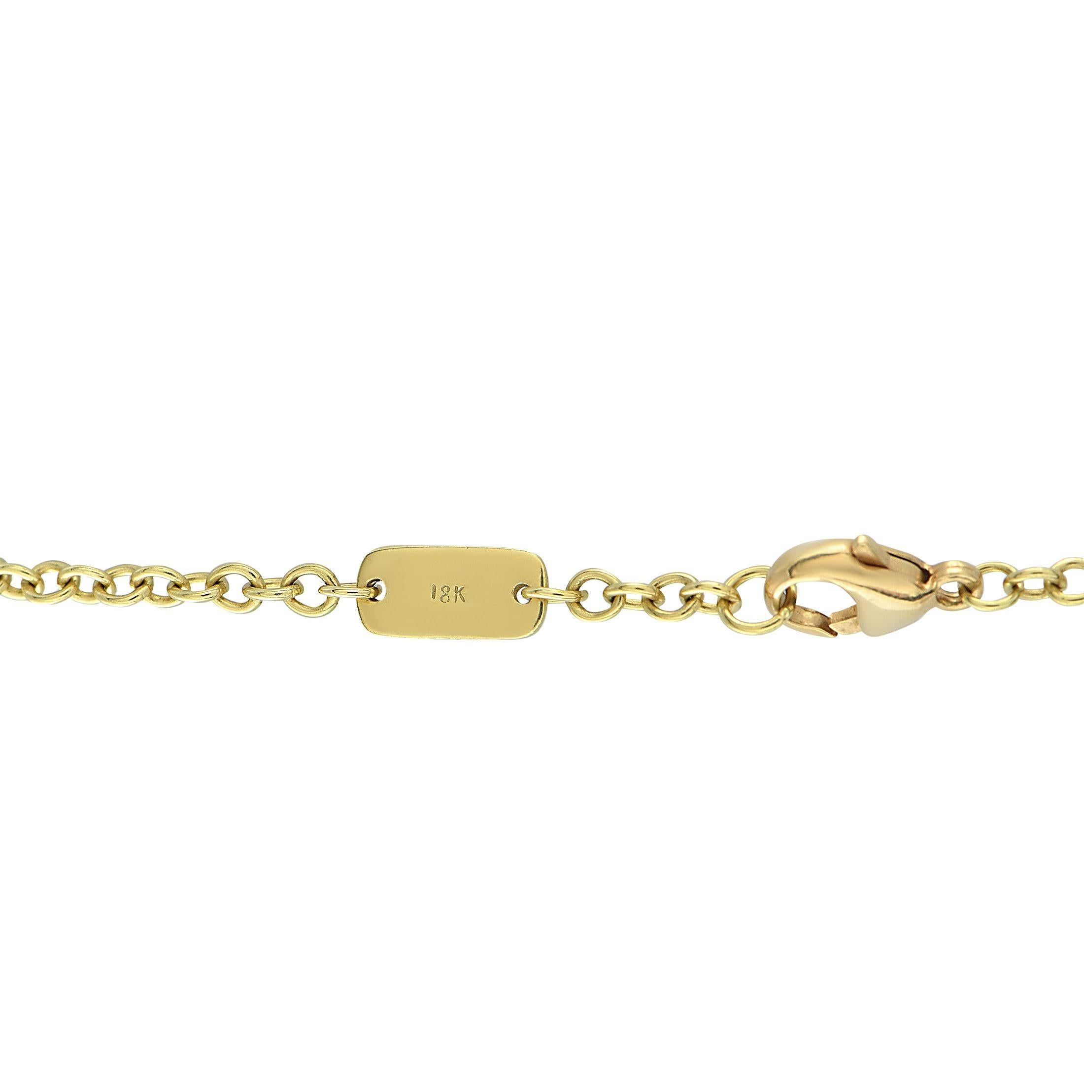 Ippolita 18K Gelbgold 1,05ct Diamant lange Halskette im Zustand „Hervorragend“ im Angebot in Southampton, PA