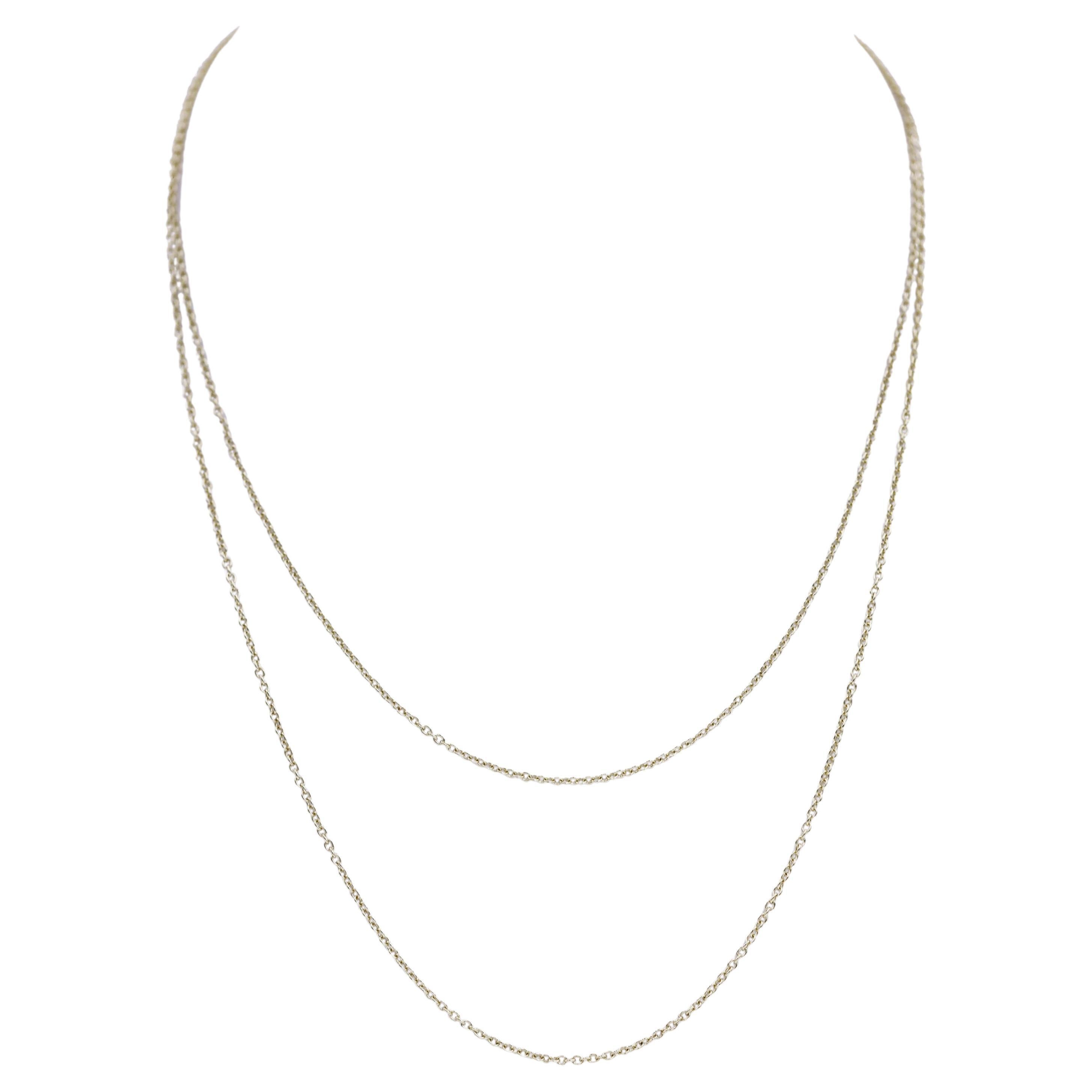 IPPOLITA 18K Yellow Gold 36" Long Charm Chain Necklace For Sale