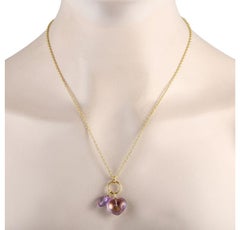 Ippolita 18k Yellow Gold Amethyst Heart Charm Necklace