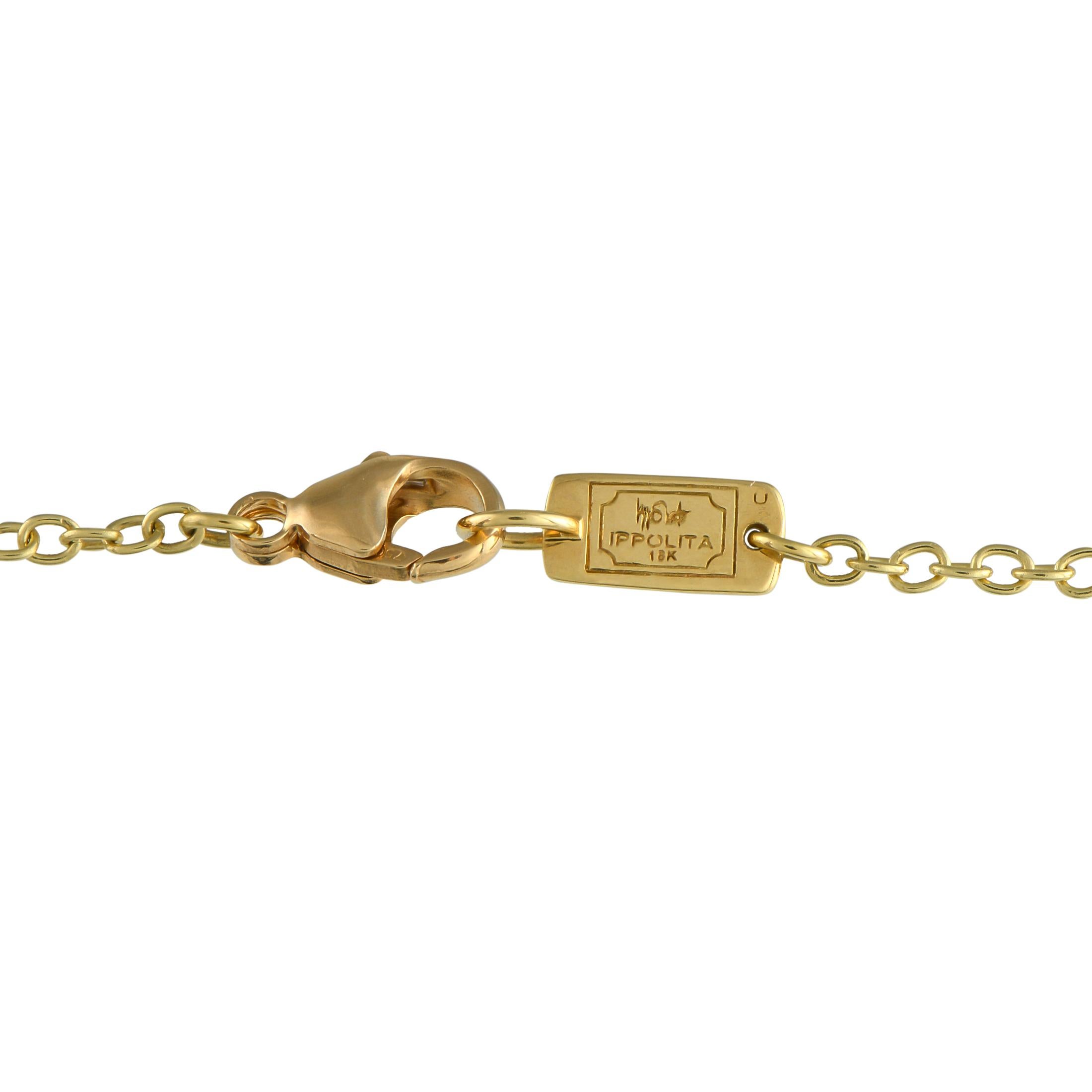Mixed Cut Ippolita 18K Yellow Gold Citrine and Tourmaline Necklace For Sale
