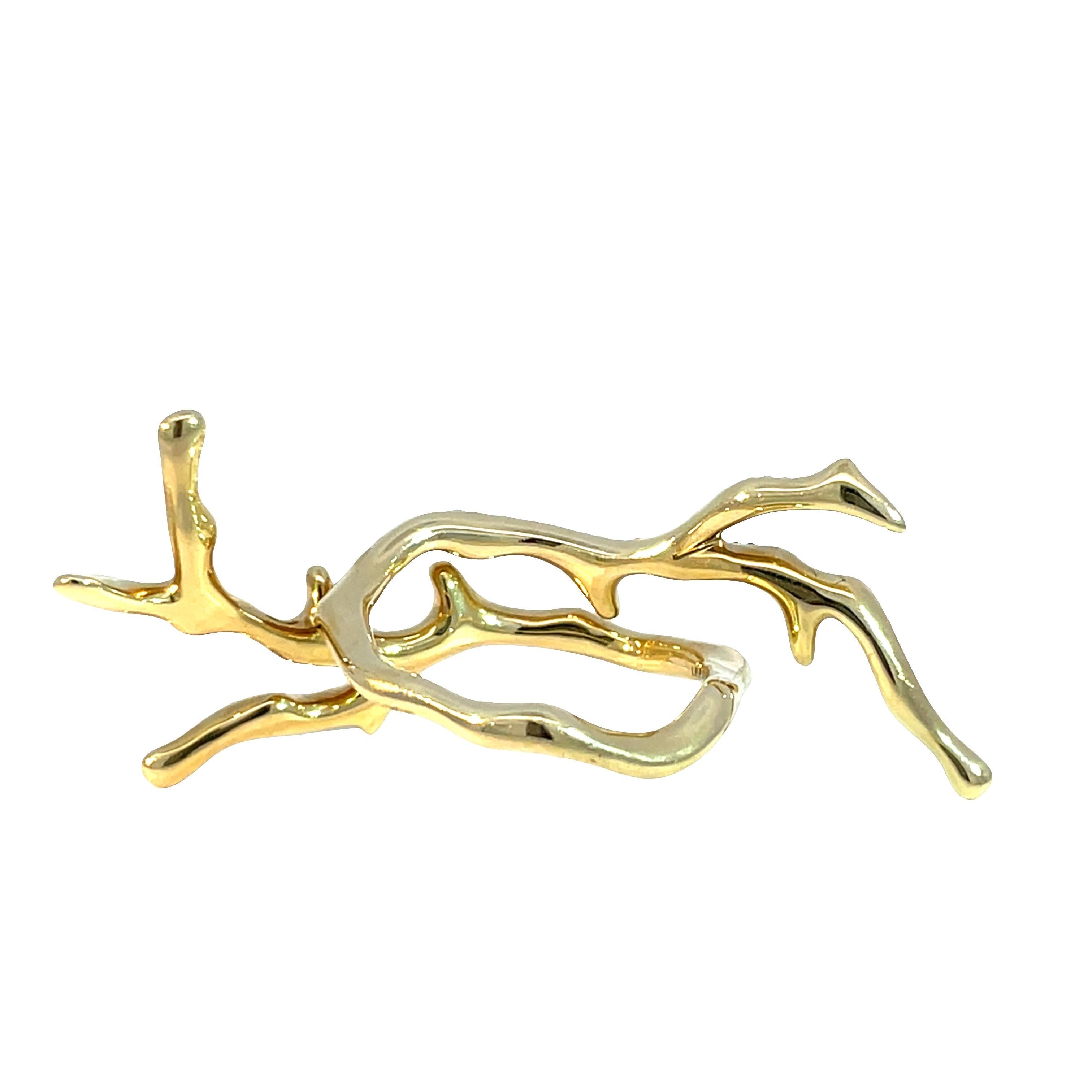 Ippolita, anello di dichiarazione in oro giallo 18 carati con diamanti e pavé di corallo In condizioni ottime in vendita a New York, NY