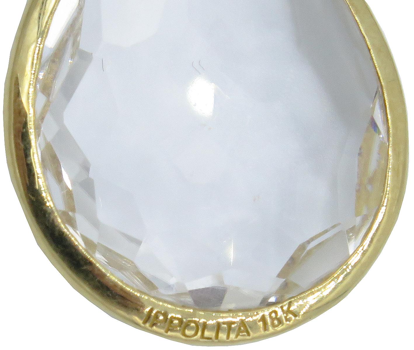 18 Karat Gelbgold und Diamant-Lollipop-Quarz-Ohrring von Ippolita im Zustand „Hervorragend“ im Angebot in West Palm Beach, FL