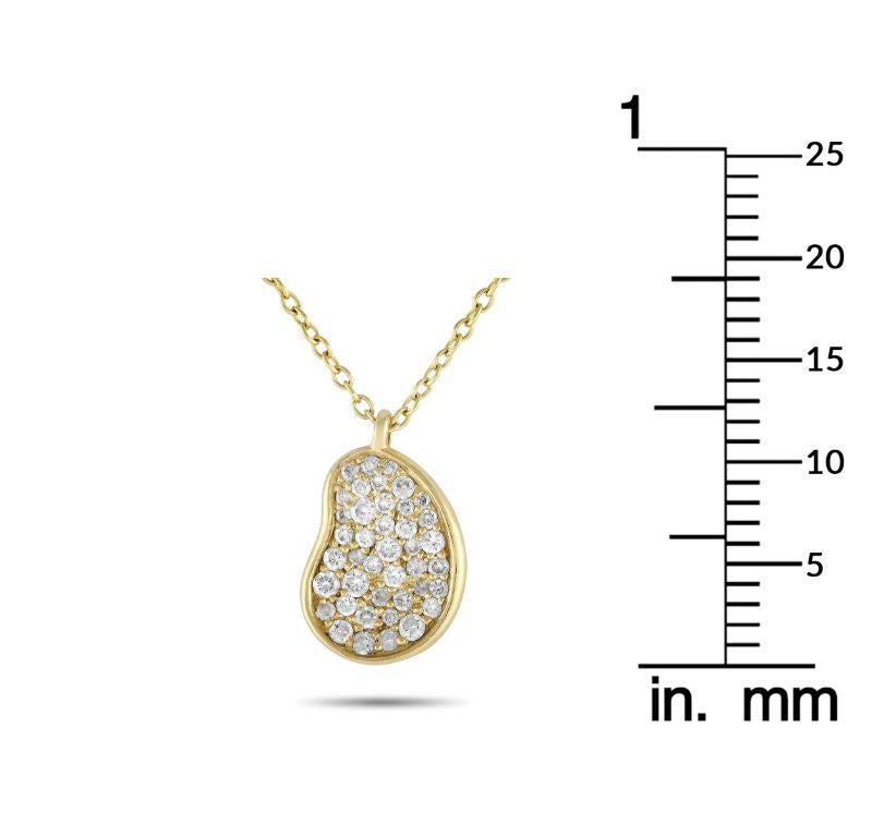 Ippolita 18k Yellow Gold Diamond Pendant Necklace In Excellent Condition In Southampton, PA