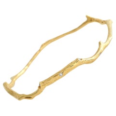 Ippolita 18k Yellow Gold Diamond Reef Bangle Bracelet