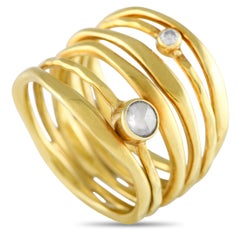 Ippolita 18k Yellow Gold Diamond Ring