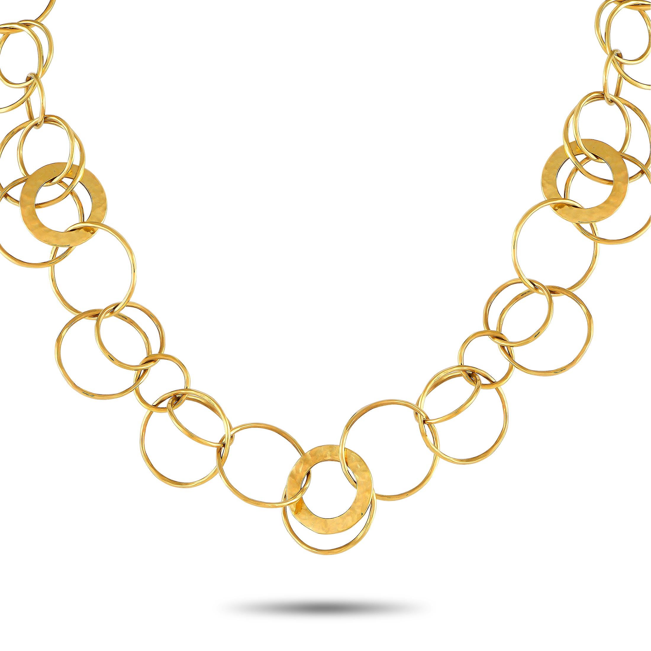 Women's Ippolita 18K Yellow Gold Link Necklace MF25-012324 For Sale