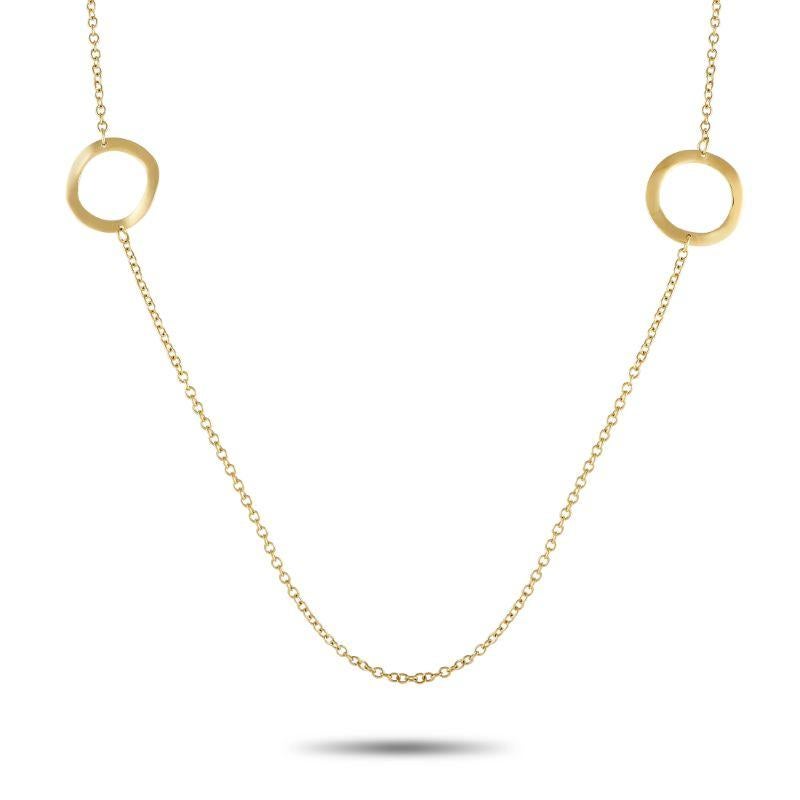 Ippolita 18k Yellow Gold Long Necklace In Excellent Condition In Southampton, PA
