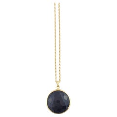 Ippolita 18K Yellow Gold Rock Candy Lollipop Black Onyx Necklace #16085