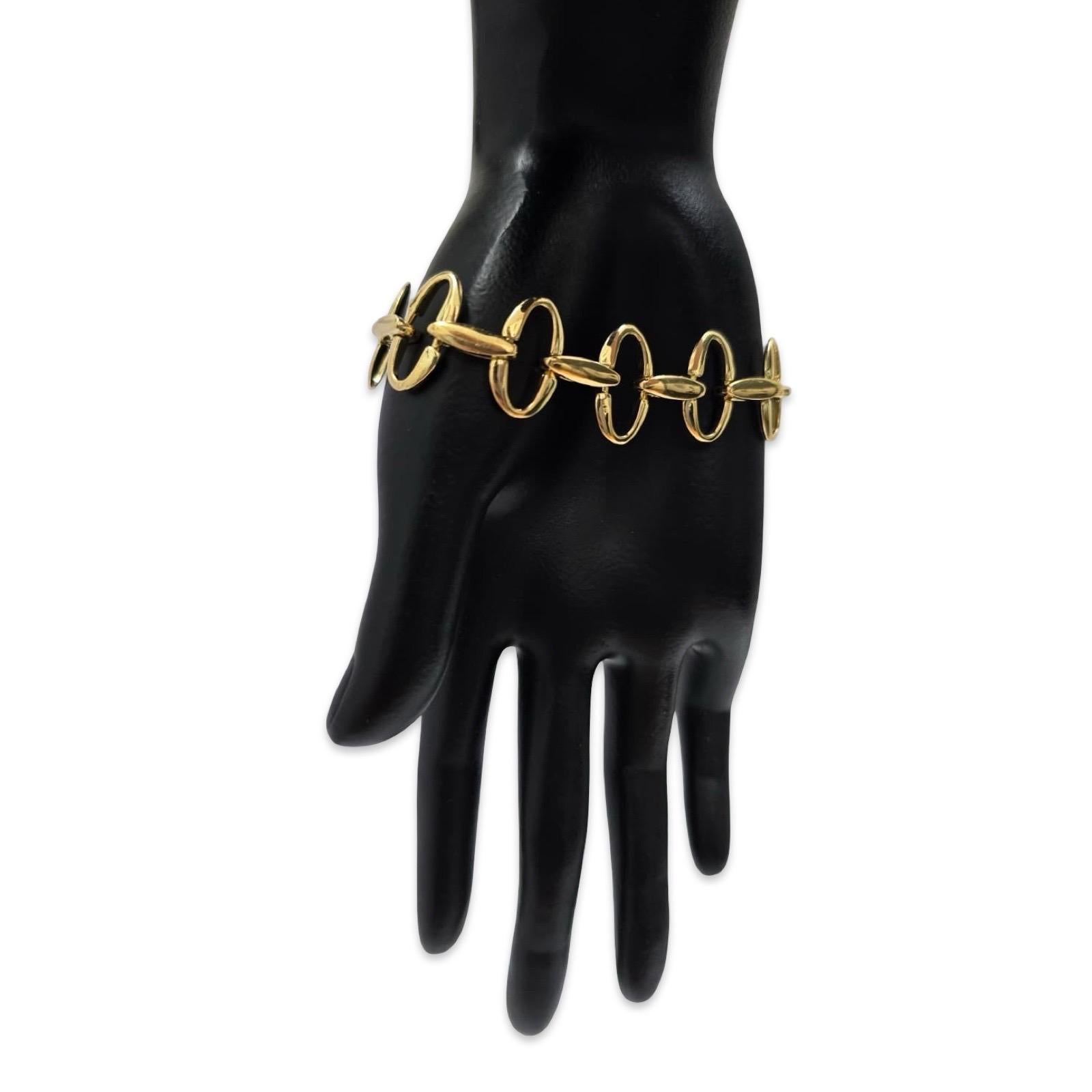 Donna Bracciale A Link scultoreo in oro giallo 18 carati di Ippolita in vendita