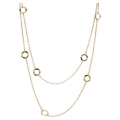 IPPOLITA 18K Yellow Gold Senso Open Disc Station Necklace