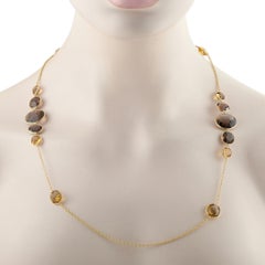 Ippolita 18K Yellow Gold Smoky Quartz Necklace IP07-062226